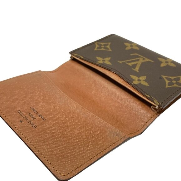 Auth LOUIS VUITTON - M62920 Monogram CA0976 Business Card Holder Monogram Canvas - Picture 7 of 9